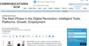 Article: The Next Phase in the Digital Revolution