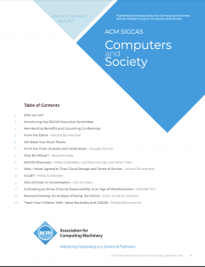 Computers and Society Volume 50 Number 2 Fall 2021 Edition Now Available